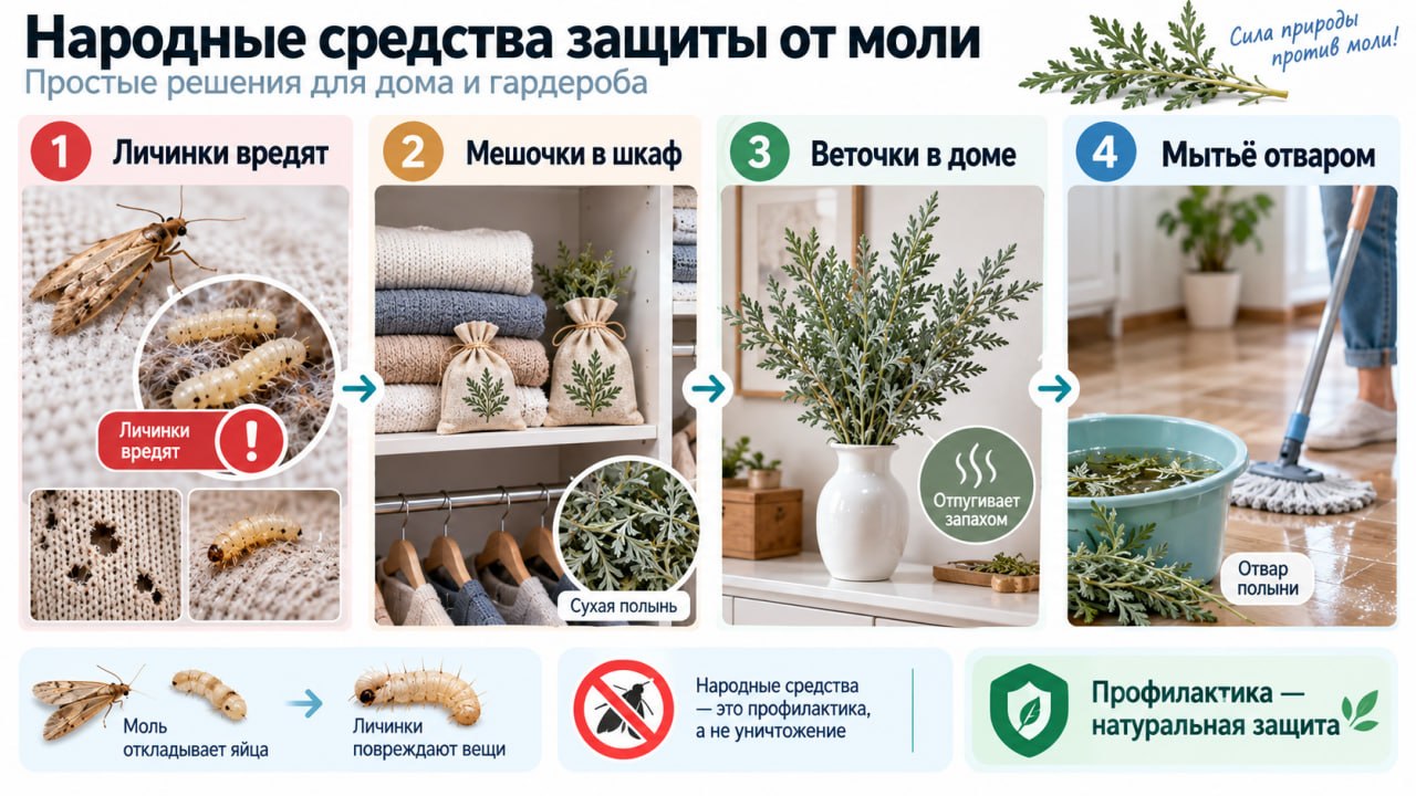 Народные средства защиты от моли